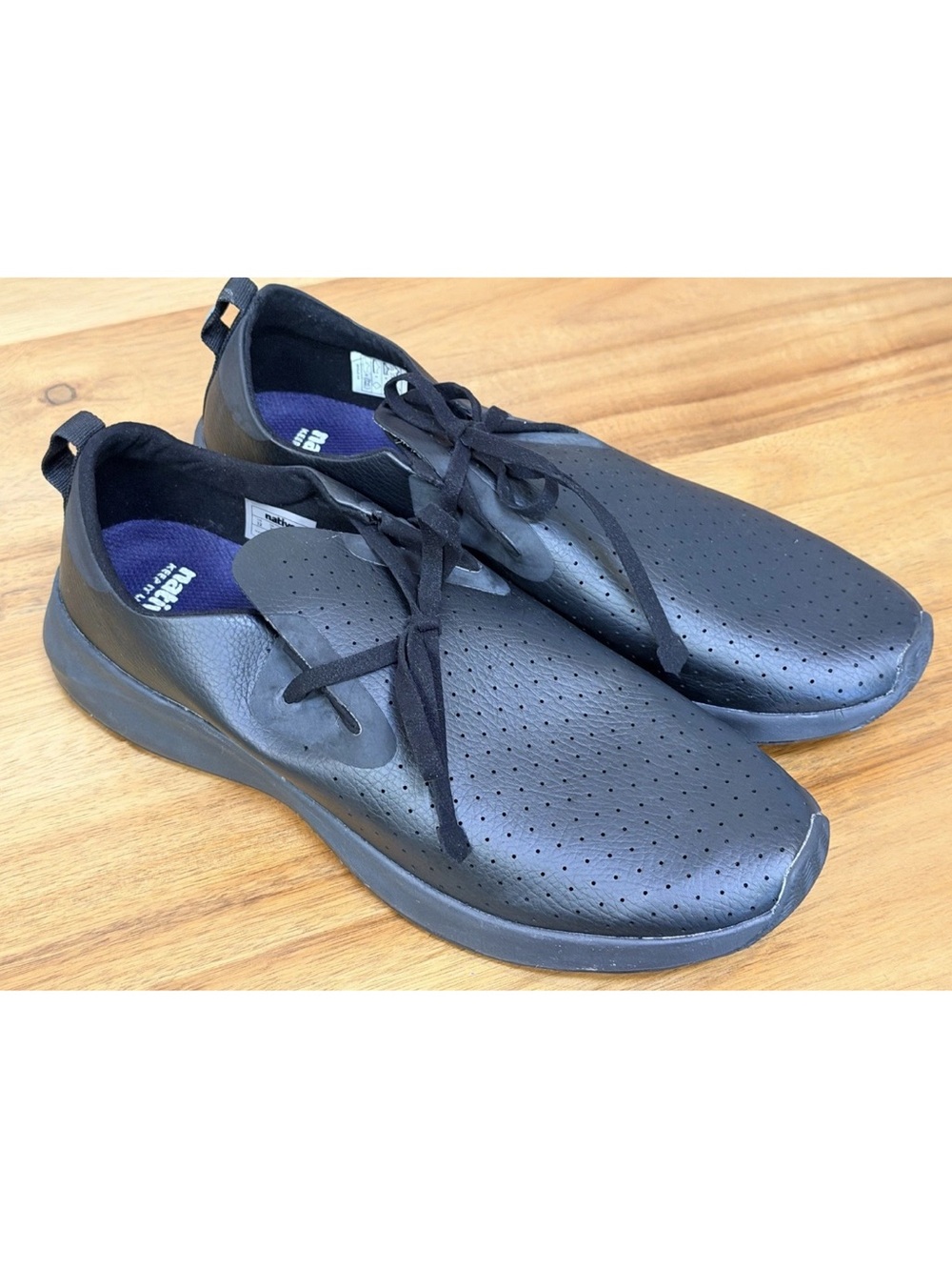 Native Apollo 2.0 Men's Shoes Size 12 Black/Gray EUC Slip On